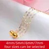 Nimf Real 18K Gold Hanger Chain Solid Gold Claws Pure AU750 Chain for Women Fine Jewelry Wedding Gift D508