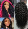 Ishow 24 inch Human Hair Wigs Women in a long curly wig and a small curly wave Light brown dark brownNatural Color2172654