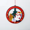 Decorazioni per l'ornamento dell'albero di Natale Regali di Natale Navidad Babbo Natale ha condotto la luce appesa al pendente Y201020