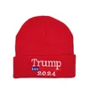 2024 Trump Hat Präsidentschaftswahl Frühling gestrickte Wollmützen Erwachsene Trump Supporter Strickmützen Wintermützen Schädelkappen Hip Hop