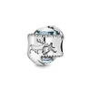 925 Sterling Silver Beads Freeze Crystal Charms fit Original Pandora Bracciali Donna Gioielli fai da te Q0531