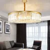 Anel de cristal de teto pós-moderno candelabro sala de estar villa clube hotel high-end lâmpada de cristal circular de luxo