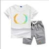 En stock 2-7 ans Designer enfants T-Shirt pantalon ensemble enfants 2 pièces coton vêtements bébé garçons fille mode vêtements G0369