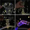 Glas Bongs Rör Hookah Rökning 13,39 tum Big Vattenrör Bubbler med LED Ljus Shisha Narguile Set för rök Bong Hookahs