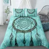 Dream-Catcher Boho Boho Bedding Set Dreamland Duvet Cover och Pillowcase Queen King size Bed Sets 210309