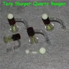 喫煙完全溶接Terp Sluper up油ネイルクォーツバンガー14mmパールピルカーブキャップ大理石の灰キャッチャーを再生する