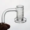 Quartz Spinner Banger Zestaw dymu z głębokim wzorem rzeźbiarskim na misce + 1 szkło TERP Pearl + Carb Cap + stożek do wody Dąbos