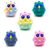 Fidget Toys Sensory Colorful Tie-dye Easter Bunny Pinch Ball Push Bubble Anti Stress Cute Animals And Kids Decompression Toy Surprise Wholesale