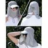 Outdoor hoeden vissen flap caps unisex snel droge zonneschade UV -bescherming verwijderbare tactische hoed oor nek dekking voor en recreatie