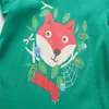 Metri che saltano Animali Stampa T-shirt per bambini Per l'estate Ragazzi Ragazze T-shirt Moda Cute Kids Top 210529