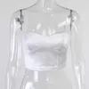 QuanRun Sexy Elegant Women Shell Bra Sleeveless Crop Top Halter Solid Camisole Party Club Streetwear Spring Summer 210604