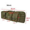 Tactical 36 47 pulgadas Bag de doble rifle Molle bolsas de caza mochila mochila airsoft al aire libre de armas de transporte militar w220225