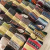 Chaussettes chaudes et épaisses en laine Vintage, tricot d'hiver, motif cadeau de noël, bonneterie pour femmes et hommes colorées