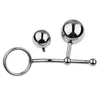 Female Anal Vagina Double Ball Anal Plug Stainless Steel Butt Plugs Sex Toy For Women3421947