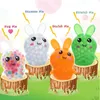 Пасхальные игрушки TPR кролик пузырь большие бусы мультфильм Bunny Bunny динозавр вентиляционная сжимание бусины щепотка музыка декомпрессии