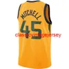 Nova camisa Donovan Mitchell Swingman costurada masculina feminina para basquete juvenil tamanho XS-6XL