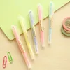 Highlighters 8 Pcs Dual Side Color Highlighter Pen Fluorescent Marker Pens 1-4mm For Paper Faxt Stationery Office Tools School Supplies