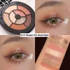 Ombre à paupières rétro vinyle Record Mode Palette de fard à paupières mat Oogschaduw paillettes maquillage Naakt faire ensemble corée Cosmetica