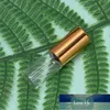 20st 3ml Essential Oil Roller Flaska Tomt glas med rullande pärla för smet parfym (guld lock) fabrikspris expert design kvalitet senaste stil original