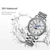 Armbandsur Aesop All Steel Fashion Men Titta på Auto Date Display Sapphire Crystal Quartz Armswatch Waterproof Mane Clock Relogio Masculino