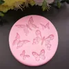 Farfalla Stampo in silicone Fai da te Compleanno Matrimonio Anniversario Rifornimento del partito Decorazione della torta Bakeware Strumenti di cottura Accessori per stampi per fondente