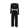 Kobiety Jumpsuits Rompers Pant for For Women 2022 Dwuczęściowy zbiornik Top Siathe See Choć Sheer Club Pink 2 Stroje Summer