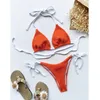 Dames zwemkleding halter bikini 2021 sexy dames zwempak vrouwelijk strappy bandaget set bather badpak zomer strand slijtage zwemmen