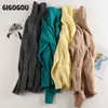 GIGOGOU Winter Thick Warm Women Turtleneck Sweaters High Street Oversized Pullover Jumper Casual Loose Cashmere Sweater Outfits 211011