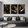 Blonde Black Woman Painting Print On Canvas Posters Scandinavian Wall Art Modern Art Pictures For Living Room Home Decor Cuadros