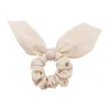 Haar scrunchies bunny oren haarbanden fluwelen haar stropdas solide paardenstaart houder vrouwen meisjes mode-accessoires 18 kleuren optioneel BT6667