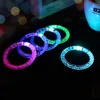 Pulseira piscante LED LED UP BRAY ACRILICA BRACELETS LED RAVE Toys Festas de festa de festas decorativas adereços decorativos