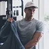 JPUK męska koszulka z krótkim rękawem bawełna Casual Gym Fitness T shirt kulturystyka trening koszulki z nadrukiem topy odzież męska marki