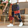 Zongke النمط الوطني الحريم السراويل الرجال ركض sweatpants الشارع الشهير الرجال السراويل السراويل الكاحل طول عارضة الرجال السراويل 2021 M-5XL X0723