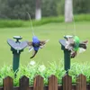 Solar Power Dança Girando Borboletas Flutuante Vibração Fly Hummingbird Voos Pássaros Jardim Jardim Decoração Engraçado Brinquedos