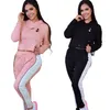 Fomens 2 duas pe￧as definidas para roupas de p￳ de inverno casacos casacos jaqueta e tamanho de moda casual ladies sportswear streetwear roupas