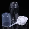 30ml 50ml 60 mlプラスチック石鹸ディスペンサーボトル透明な白い泡ポンプのムーズ携帯用手の消毒剤液体ローションの泡立てボトル旅行の払い戻し可能な瞬間