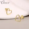 Stud Canner 2021 Fashion Jewellery 925 Sterling Silver Heart Earrings for Women Hollow Statement Wedding Presents