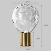 Nordic Creative Water Ripple Glass Bulb Led Table Lamp Gu10 For Office Study Modern Design Reading Desk Light Fixture Home Deco