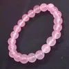 8mm naturel cristal pierre brins à la main perlé bracelets porte-bonheur pour femmes hommes fête Club bijoux de mode