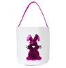 10 stijlen Paasei opbergmand canvas pailletten bunny oor emmer creatieve pasen geschenk tas met konijnenstaart decoratie
