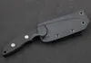 Envío rápido XM-18 Cuchillo recto de supervivencia D2 Punto de caída Hoja de lavado de piedra Espiga completa Negro G10 + Cuchillos con mango de acero inoxidable con Kydex