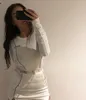 Two Piece Dress Nibber Fashion Reflective Patchwork Sportswear 2pieces Sets Femme 2021 White Knitting Tops Women Tee Mini Shirts Skirts Suit