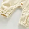 Herfst Treasure Frock Casual One-Piece Suit Corduroy Romper Baby Boy Winter Kleding 210309