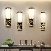Ny kinesisk stil vägglampa vardagsrum tv -bakgrund väggar dekorationslampor korridor trappa sovrum sängljus modern