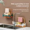 Kitchen Storage & Organization Multifunction Shelf Sponge Drain Rack Bathroom Suction Holder Organizer Sink Accessories Bath Baskets