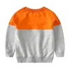 冬の赤ちゃん/幼児ベアプリントカラーコントラスト長袖セーター210528