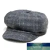 Auutmn inverno chapéus para mulheres sólidos liso octogonal newsboard caps homens senhoras casuais lã chapéu grão boina mulheres pain cap fábrica preço especialista designa mais recente