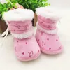 Baby 0-18 Months Girls Winter Snow Super Warm Boots Infant Solid Lace Up Lovely Comfortable Shoes New G1023