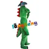 Maskottchenkostüme716 Grüner Dinosaurier mit Hut, Monster-Maskottchen-Kostüm, Cartoon-Charakter-Anzug