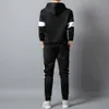 Casual tracksuit Set Men Fashion Jogger Sports Sportswear Suits Spring Autumn Two Pieces Hoodies Pants Set Male Sweat Suit 201210
